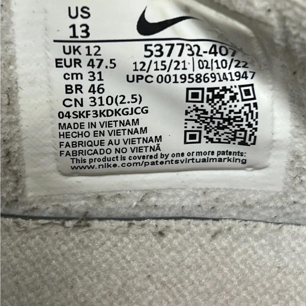 Nike Free Run 2 Running Shoes Mens 13 Midnight Navy Wolf Grey 537732-407 - Picture 7 of 7
